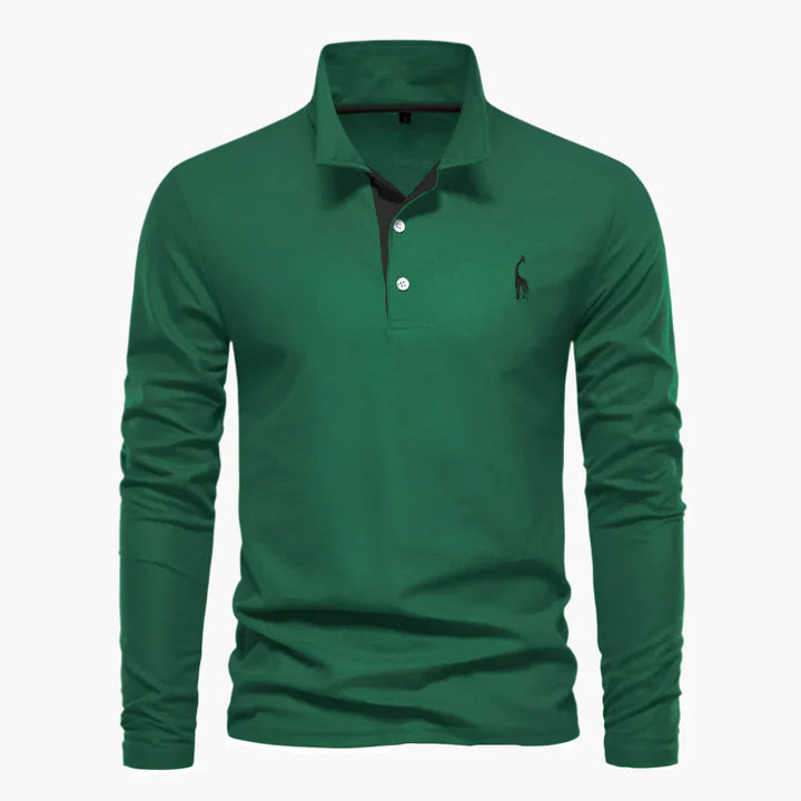 Bekväm långärmad pikétröja för herr. Passar både casual och smartare vardagsoutfits för svalare dagar.