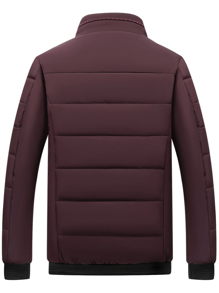 Vadderad Joseph jacka: Quiltad herrjacka i modern stil. Varmt ytterplagg, perfekt som fritids- och vinterjacka.
