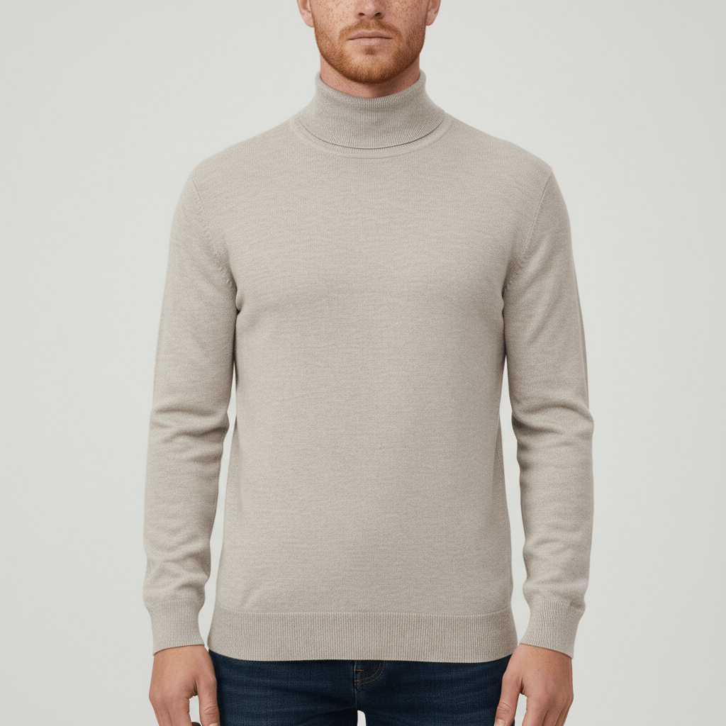 Mångsidig herrtröja, slim fit polokrage för en elegant och professionell kontorsstil.