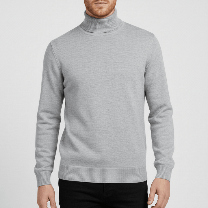 Toby slim fit polotröja för herr, ett tidlöst och värmande plagg som höjer din stil.