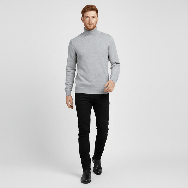 Herrkläder: Toby slim fit polotröja, perfekt för lager på lager och en snygg kontorsstil.
