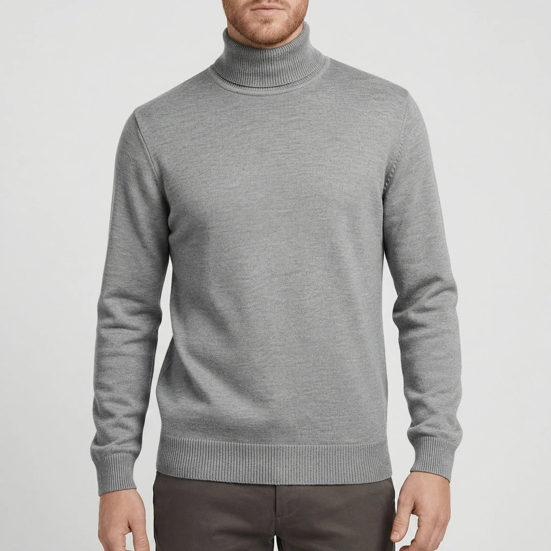 Stilren slim-fit herrpolotröja, utmärkt för en smart casual look. Varm för höst/vinter.