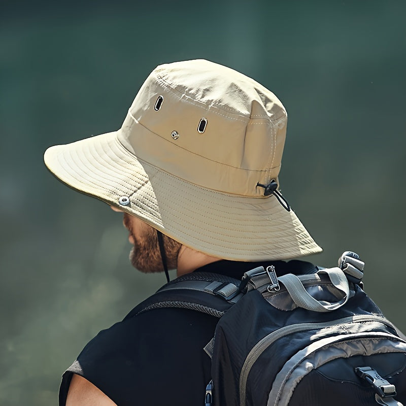 Robust herrhatt för solskydd. Med UV-skydd, vattenavvisande design för vandring och strand.