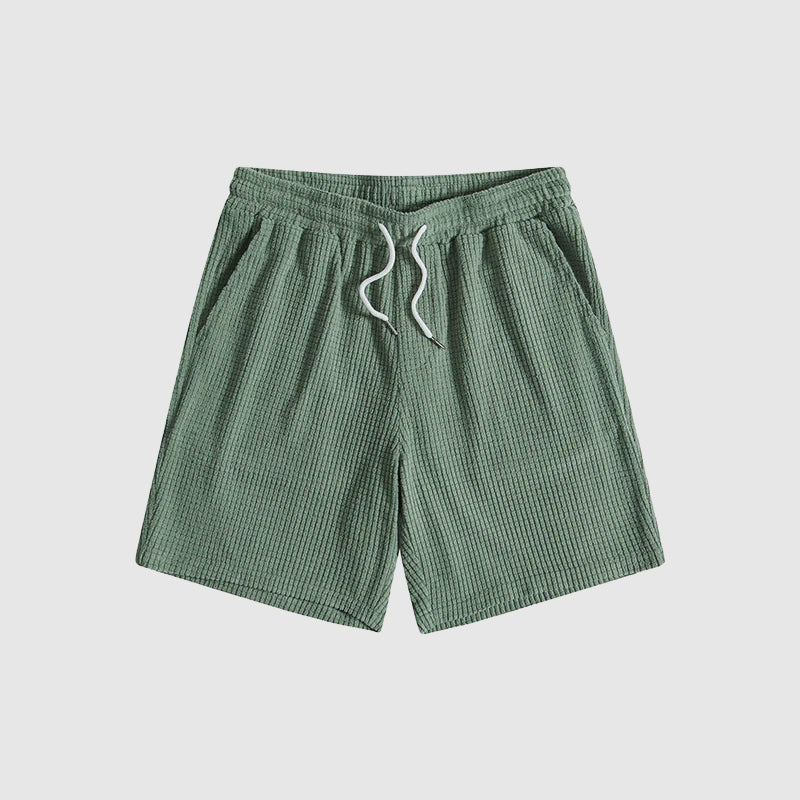 Herr shorts och kortärmad skjorta set, multifunktionellt och bekvämt för alla sommaraktiviteter.
