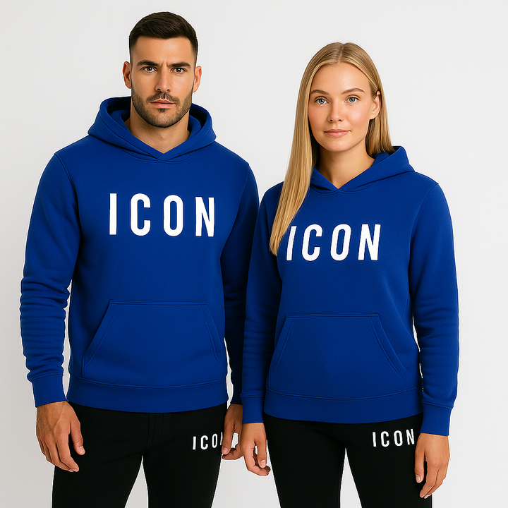 Lyxigt loungekläder set för herr: matchande hoodie och joggingbyxor. Oslagbar komfort för hemmafika.