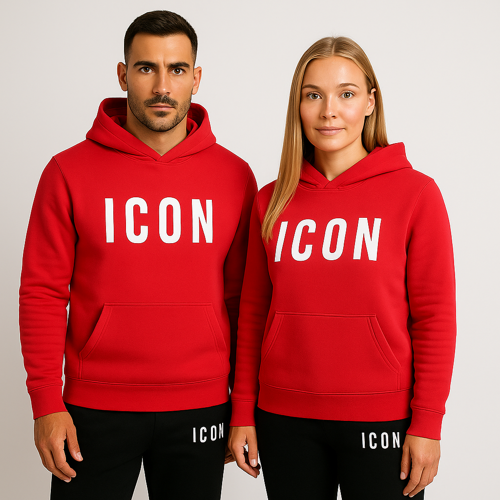 Matchande herrset för vardagsbruk: hoodie & joggingbyxor som erbjuder både stil, komfort och avslappning.