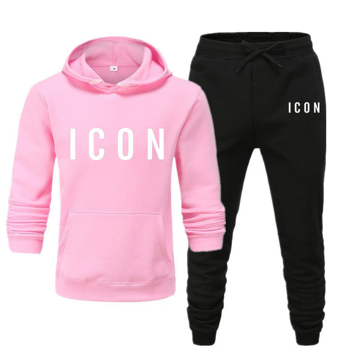 Mörkgrått herrars Callum hoodie- och joggingbyxor set, perfekt för mysiga loungekvällar eller vardagsbruk.