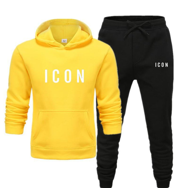 Herrars ultimata komfort set: Callum hoodie & joggingbyxor i mjukt material. Perfekt för avslappning.