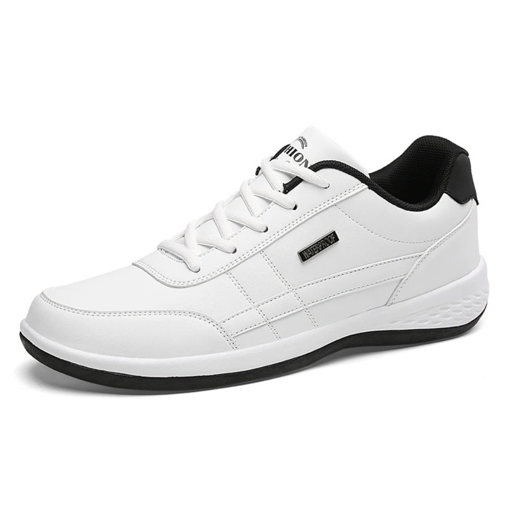 Herrars ortopediska sneakers med fotstöd för komfort hela dagen. Bekväma vardags- och arbetsskor, stilrena.