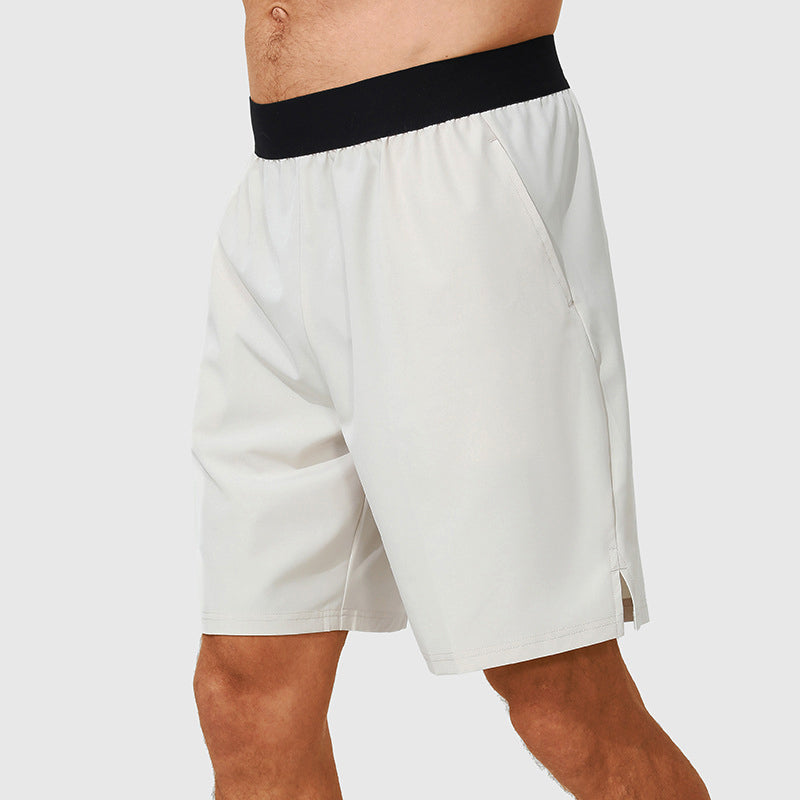 Herrars gymshorts i blått, designade för komfort och rörelsefrihet under sport.