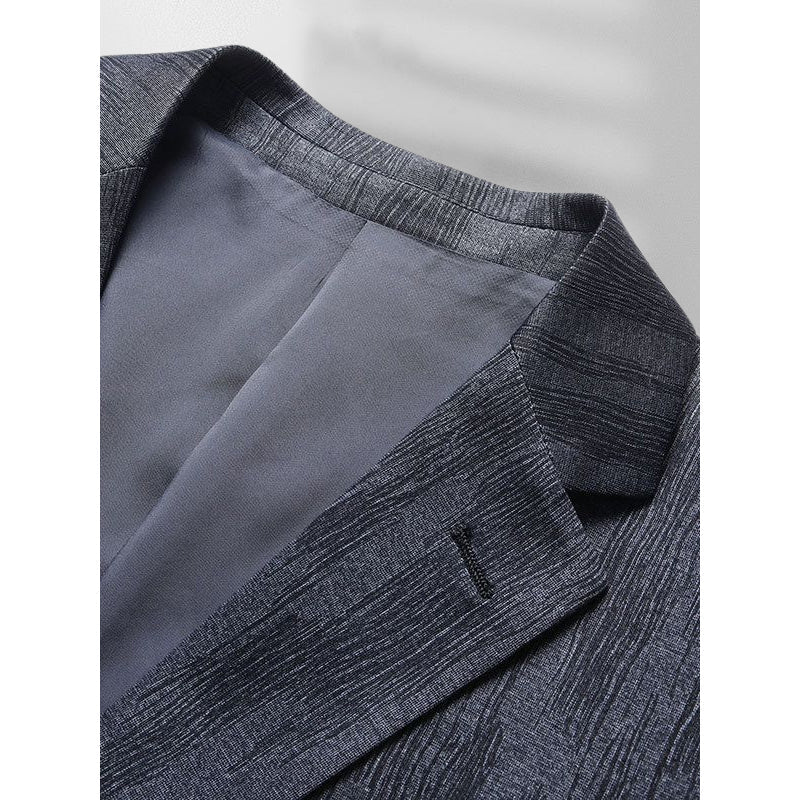 Kavaj för män, slim fit och stilren, passar för vårmode och affärstillfällen.