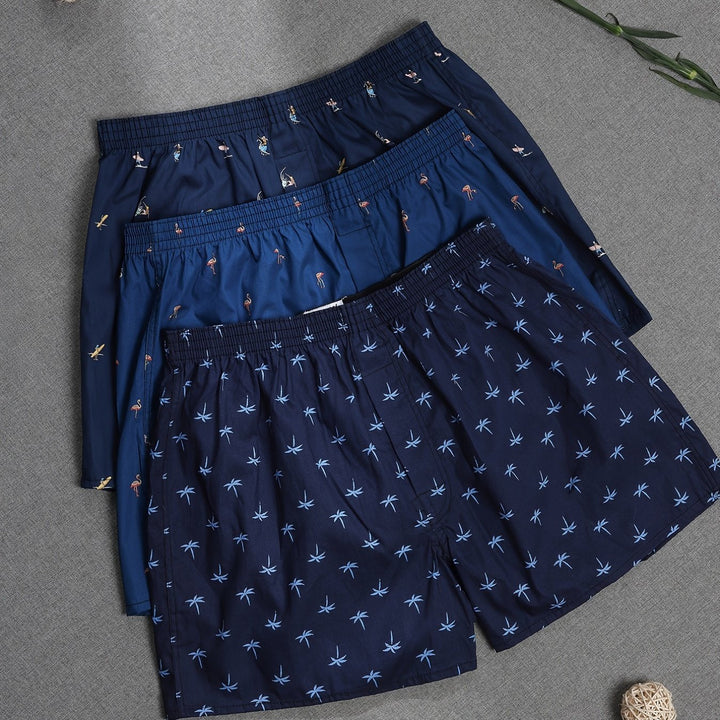 Andningsbara herrboxers i 3-pack, optimala för komfort i vardagen, stilrena boxershorts.
