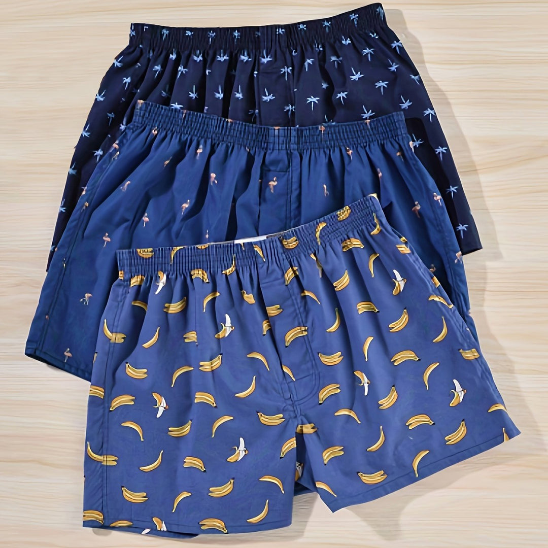 Slitstarka herrboxers 3-pack, kvalitetsunderkläder för herrmode med långvarig komfort.