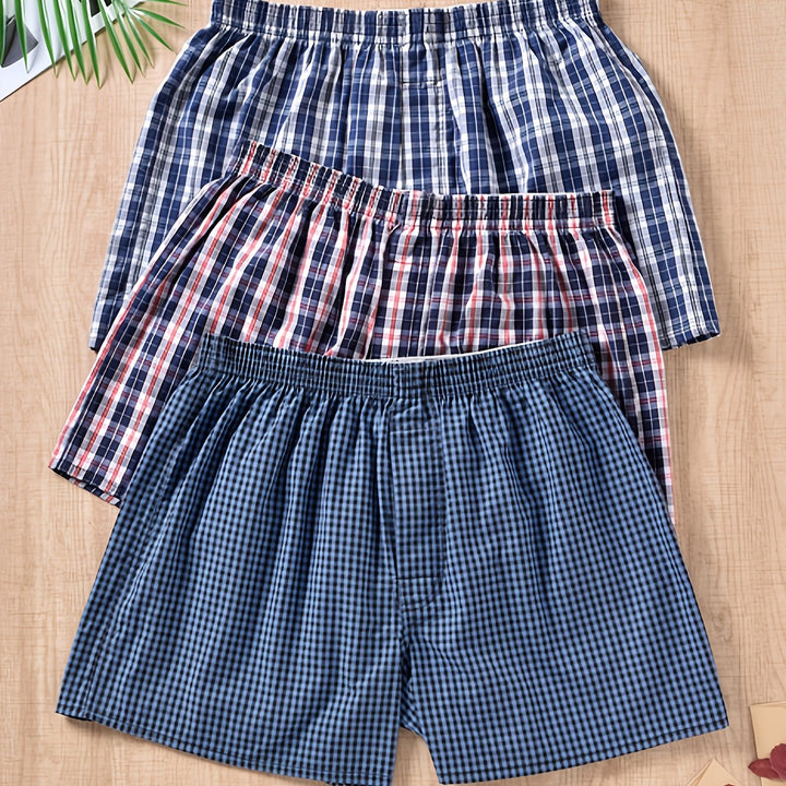 Herrboxers 3-pack med bekväm passform för ökad komfort, vardagsunderkläder för herrmode.