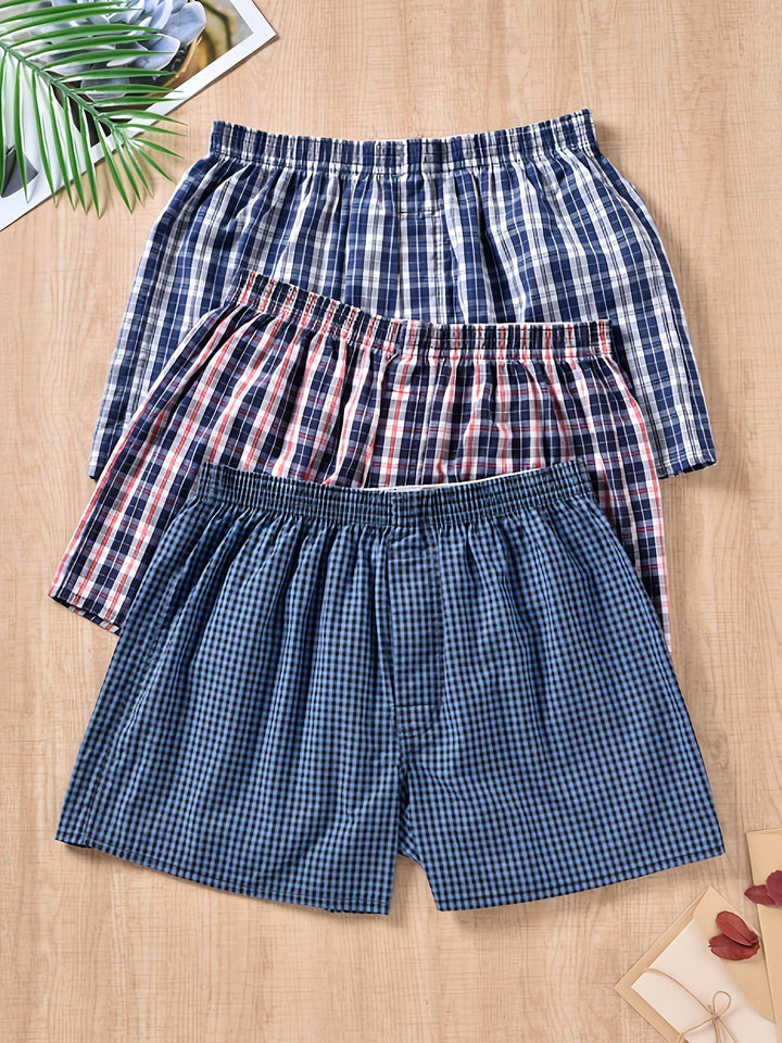 Nytt 3-pack herrboxers, fokus på komfort, stil och kvalitet i herrunderkläder.