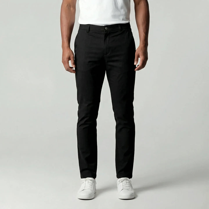 Eleganta slim fit herrbyxor "Adam". Mångsidiga stretchbyxor för en bekväm och stilren look.
