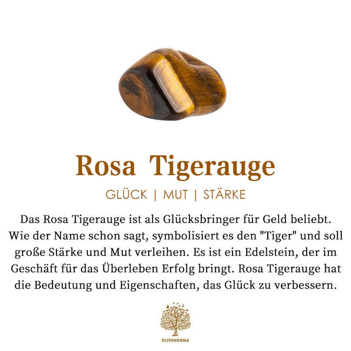 Rosenkranshalsband för män med ädelstenar som tigeröga, lapis lazuli. Skyddande & stilrent herrsmycke.