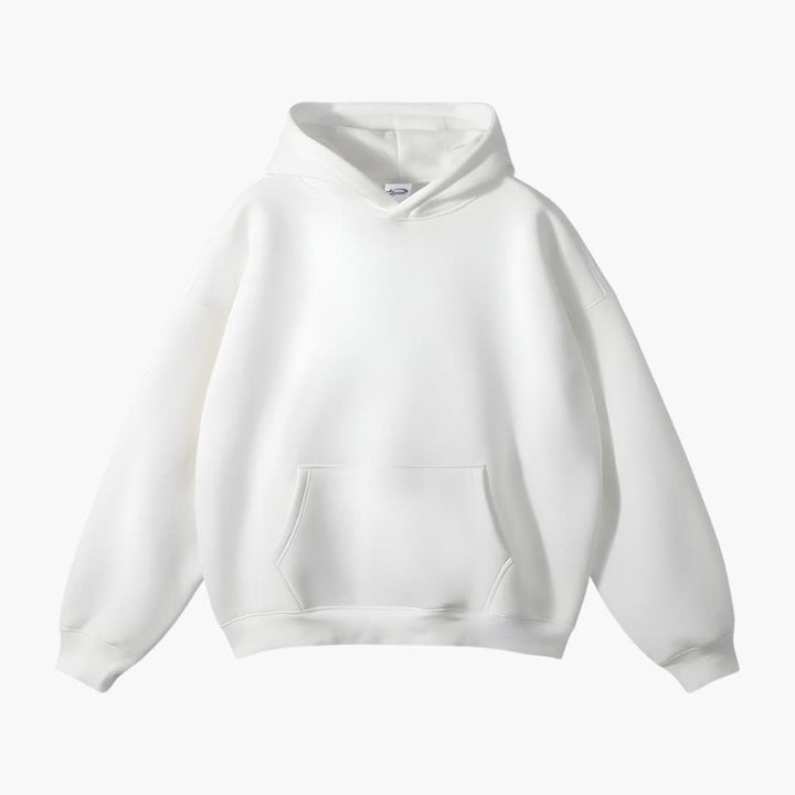 Mångsidig huvtröja för herr i streetwear-stil med praktisk känguruficka och bekväm passform.