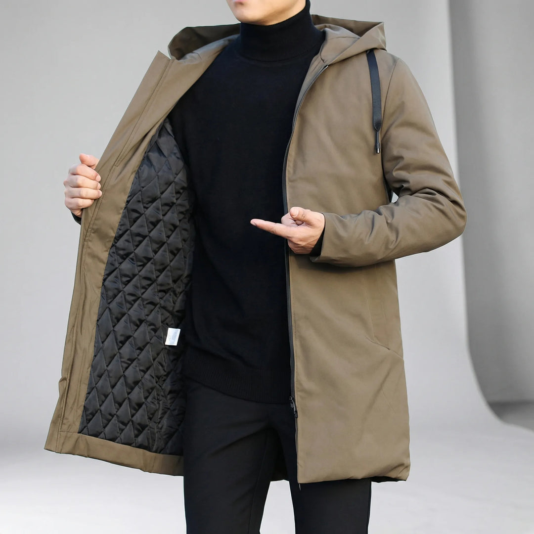 Vattentät herrparka Gabriel. Varm vinterjacka och höstjacka, perfekt funktionsjacka för kallt väder.