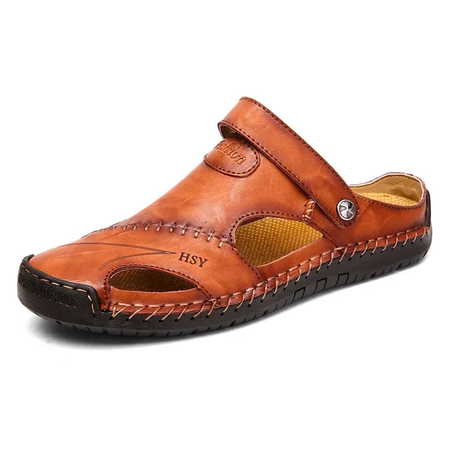 Trendiga andningsbara Jake herr sandaler med sluten tå, idealiska sommarskor för alla tillfällen.