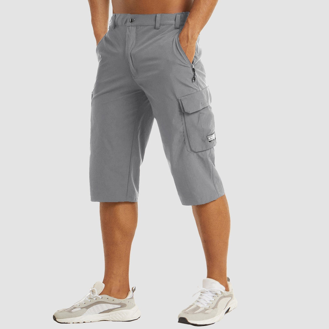 Fritidsshorts för män, snabbtorkande och bekväma, med rymliga cargofickor.