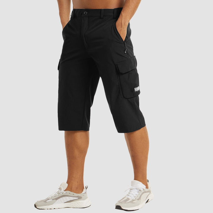 Herrshorts för vandring och fritid, snabbtorkande med smarta cargofickor.