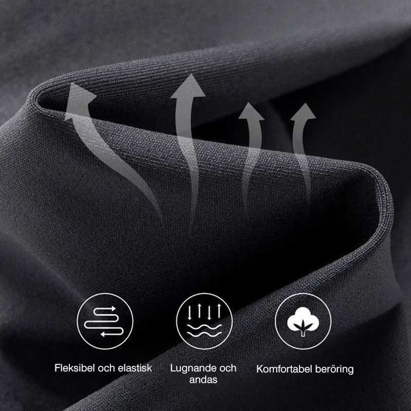 "Höftlyftande damleggings i svart nylon, skinny passform. Ger slimmande effekt och framhäver kurvor med stil."
