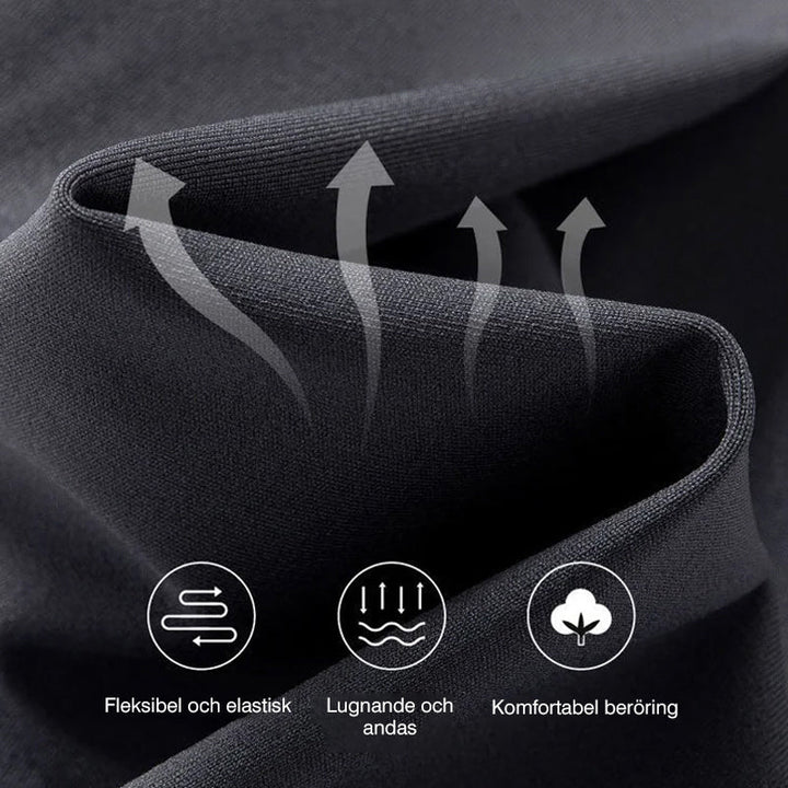 "Höftlyftande damleggings i svart nylon, skinny passform. Ger slimmande effekt och framhäver kurvor med stil."