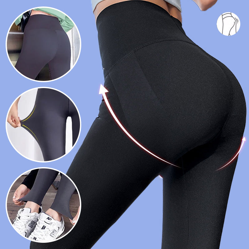 "Höftlyftande damleggings i svart nylon, skinny passform. Ger slimmande effekt och framhäver kurvor med stil."