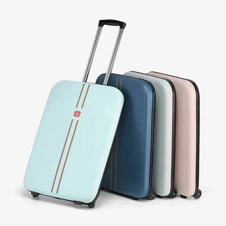 Hopfällbar resväska för flexibel förvaring. Smart kabinväska, tålig för resor och äventyr. Lättrullande bagage.
