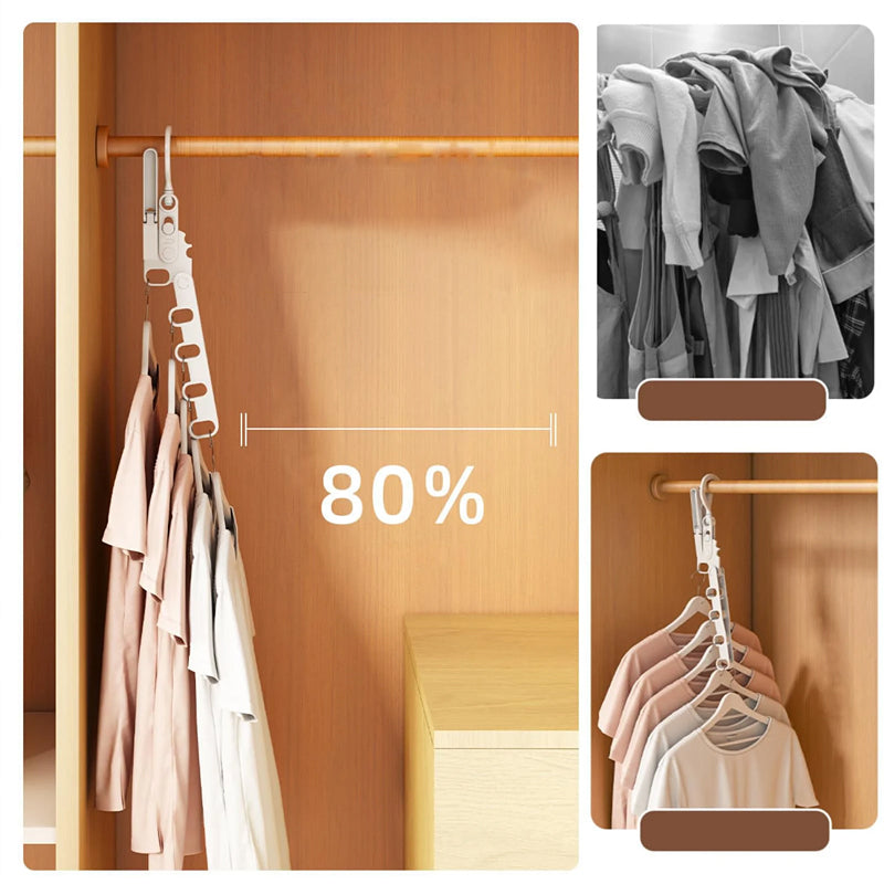 "Hopfällbara resegalgar i kompakt design för enkel klädförvaring, tillverkad i slitstarkt material med 360 graders rotation."