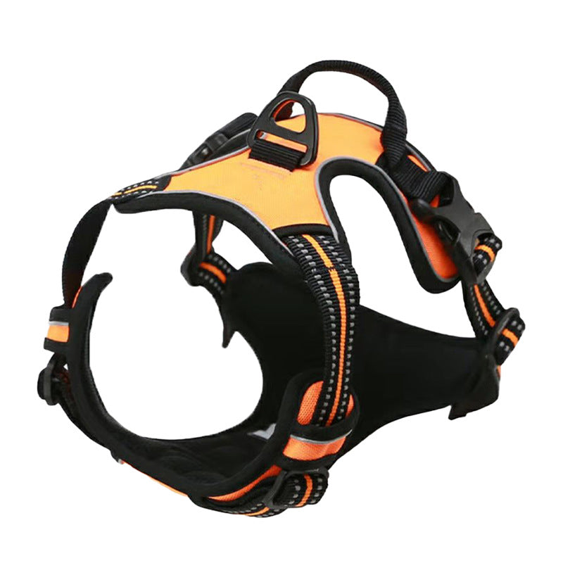 Bekväm hundsele för dragfri promenad. Ergonomisk promenadsele med reflexdetaljer.