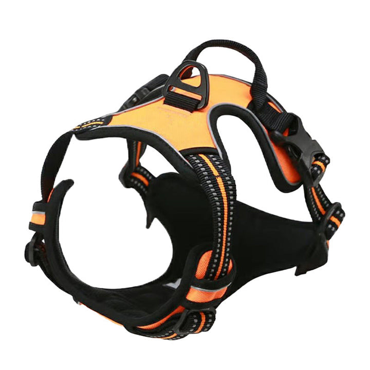 Bekväm hundsele för dragfri promenad. Ergonomisk promenadsele med reflexdetaljer.