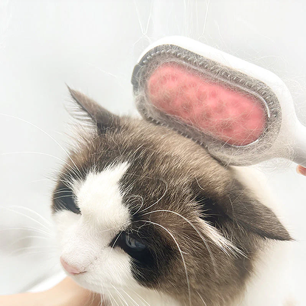 "Husdjurshårborttagare med ergonomisk design, gummistift och vattentank för effektiv rengöring av hund- och kattpäls."