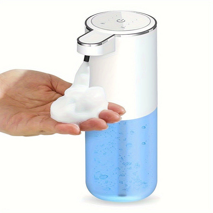 Väggmonterad automatisk dispenser, sparar plats i badrummet/köket.
