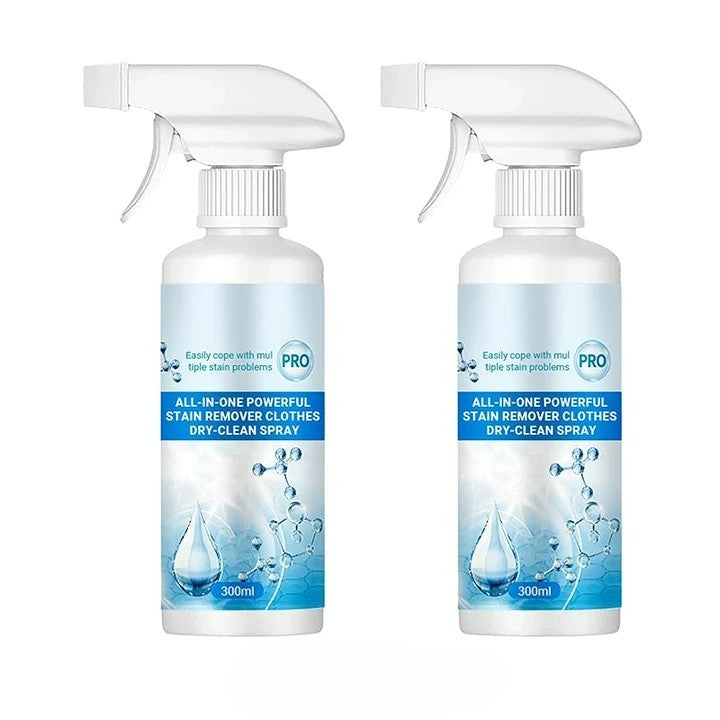 "Icke-joniskt emulgeringsspray, halvtransparent flaska, effektiv fläckborttagning, säkert för olika tyg."