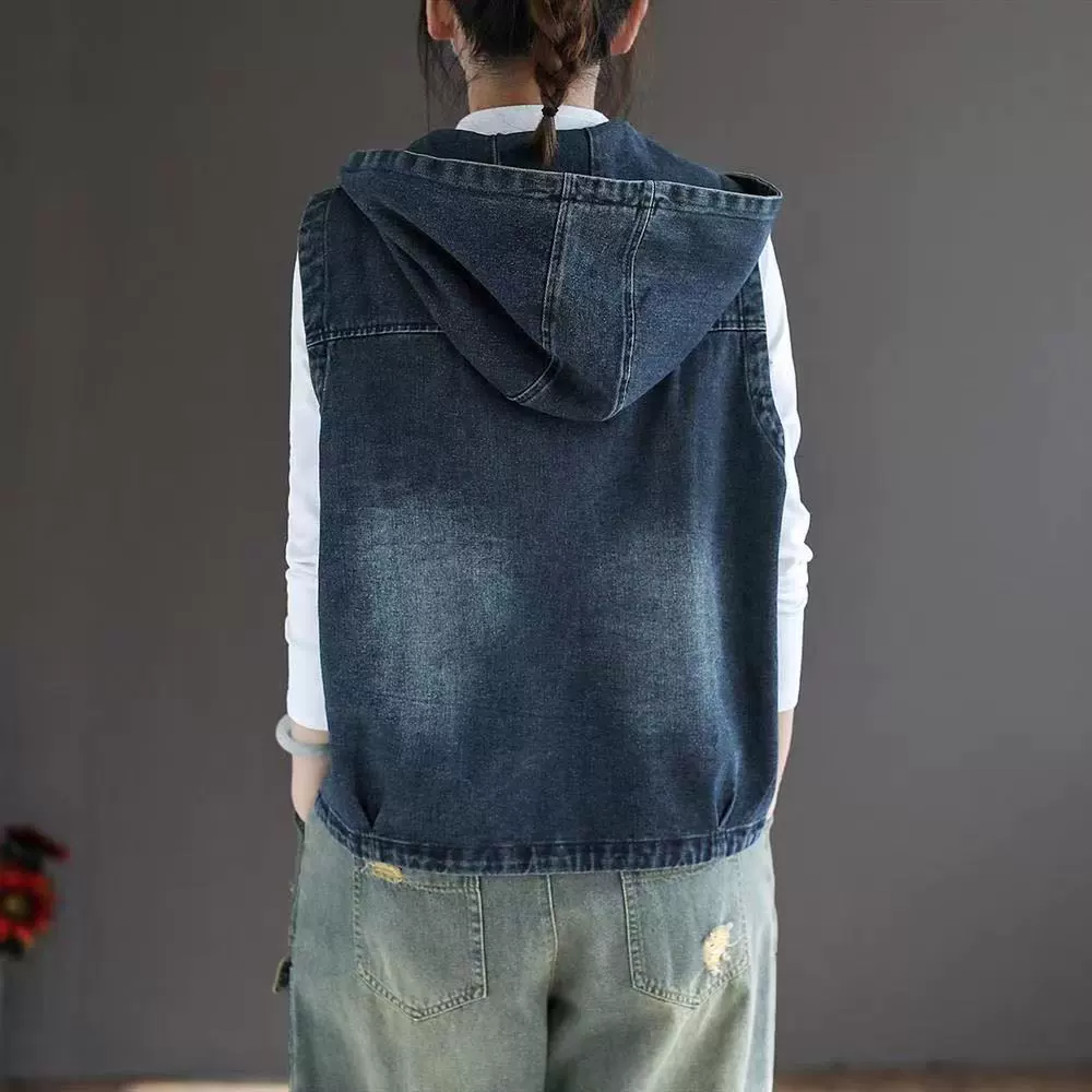 Ärmlös Patchworkväst för Dam – Stilren Höstmode