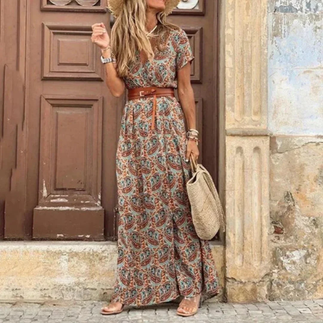 Kvinnors Sommardress - Blommigt, Lätt och Luftig Design