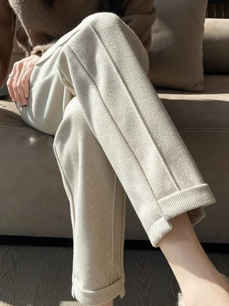 Elegant Vida Byxor Dam Svart