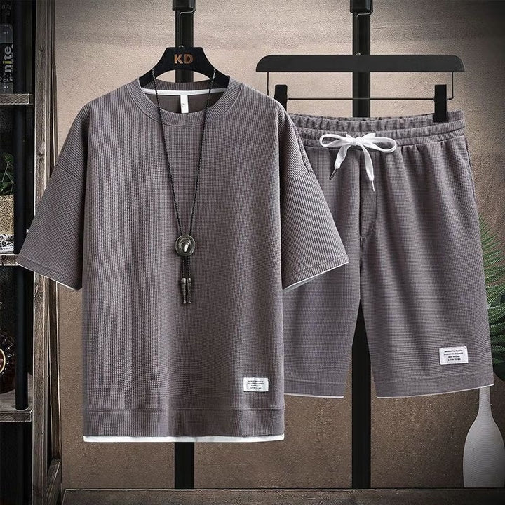 Dam Sportigt Casual Set – Långärmad Tröja och Shorts