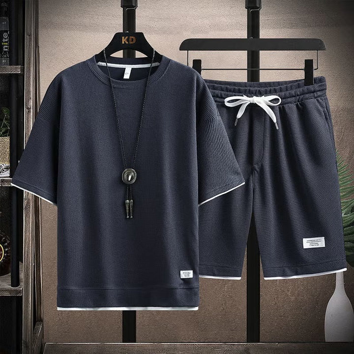 Dam Sportigt Casual Set – Långärmad Tröja och Shorts