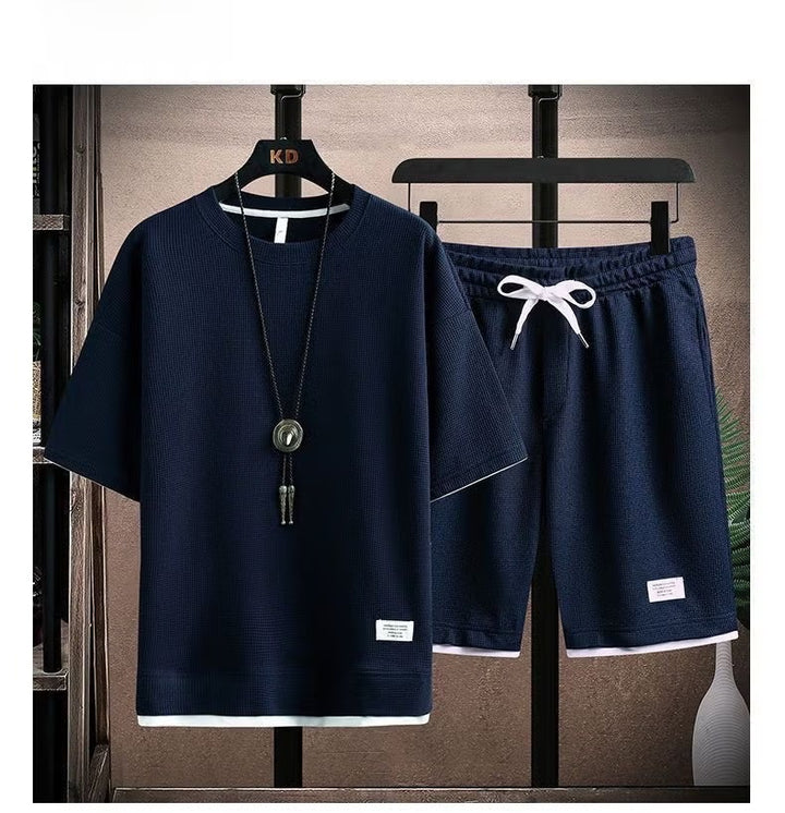 Dam Sportigt Casual Set – Långärmad Tröja och Shorts