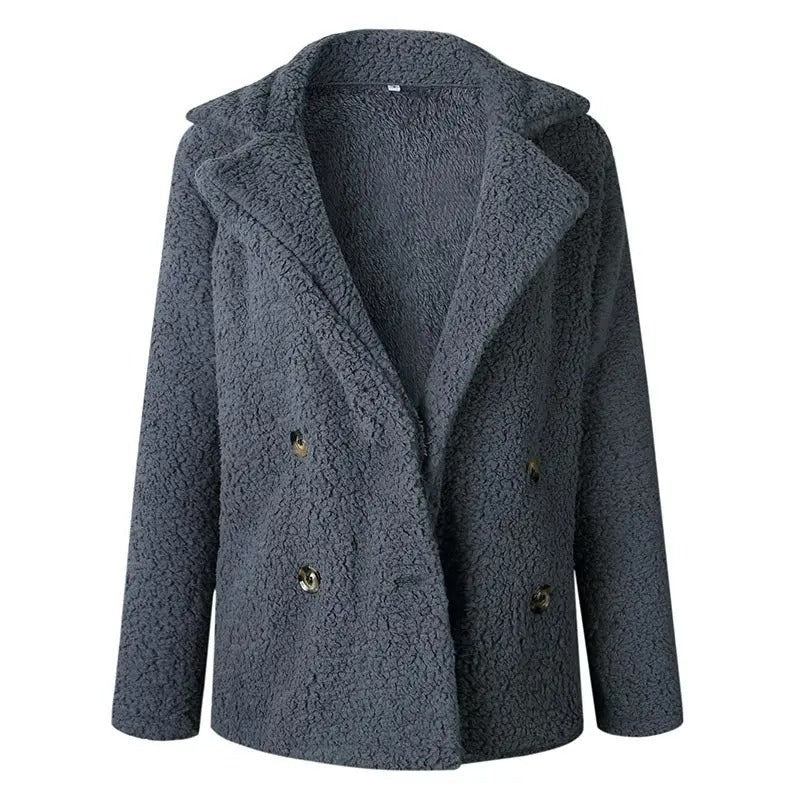 Dam Blazer med Rutig Design och Slim Fit