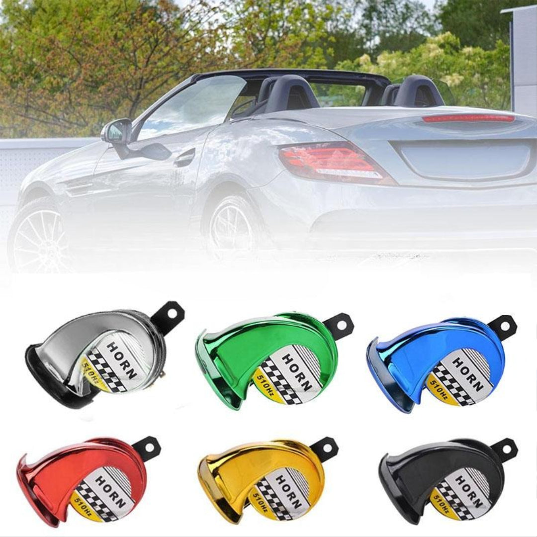Signalhorn 12V för Bilar och Motorcyklar med Hög Ljudstyrka