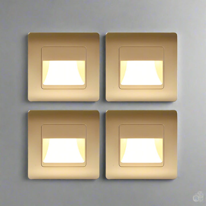 Infälld vägglampa med LED, PIR sensor & färgval. Idealisk korridorbelysning som sparar energi.
