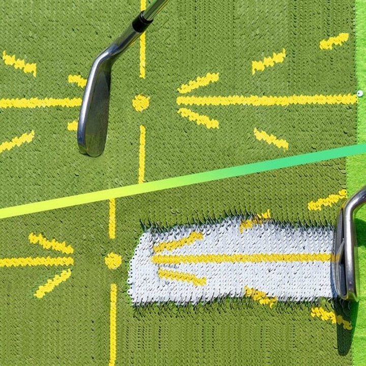 Innovativ golfträningsmatta för svingförbättring, färgglad design, tålig, för inomhus- och utomhusanvändning, ger direkt feed