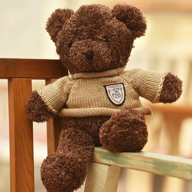 "Inspelnings nallebjörn i beige och brun plysch, mjuk leksak, personlig meddelandeförmedlare, mysig och inbjudande."