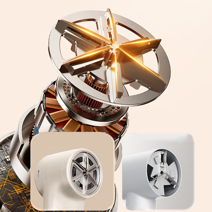 "Intelligent gröngul hårbollstrimmer med digital skärm och rostfritt stålblad för alla tyger."