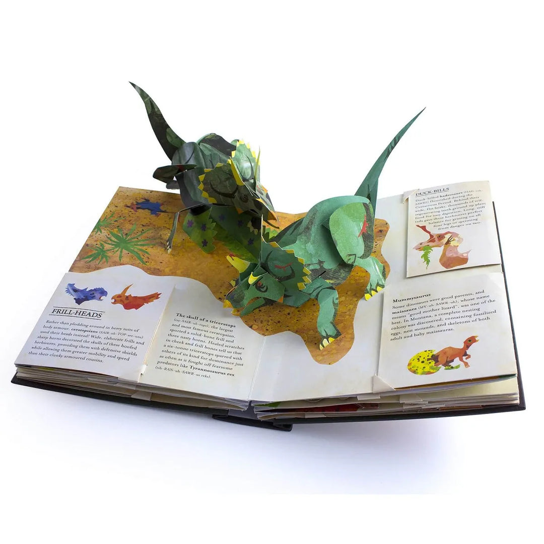 Pedagogisk 3D-bok för barn, en encyklopedi om förhistoriska djur och spännande havsvarelser.