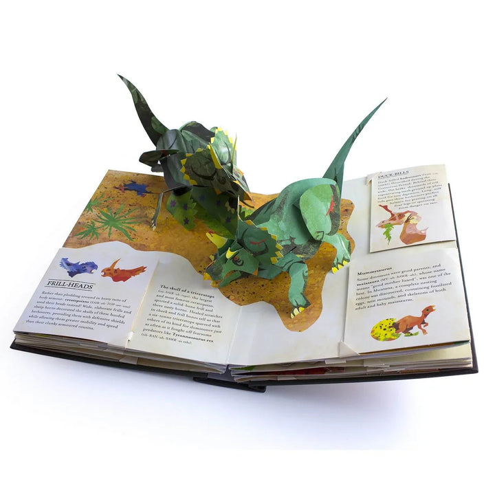 Pedagogisk 3D-bok för barn, en encyklopedi om förhistoriska djur och spännande havsvarelser.
